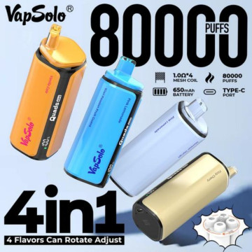 Vapsolo Quads 80000 teszt és vélemények – 4 az 1-ben eldobható vape akár 80 000 slukkal