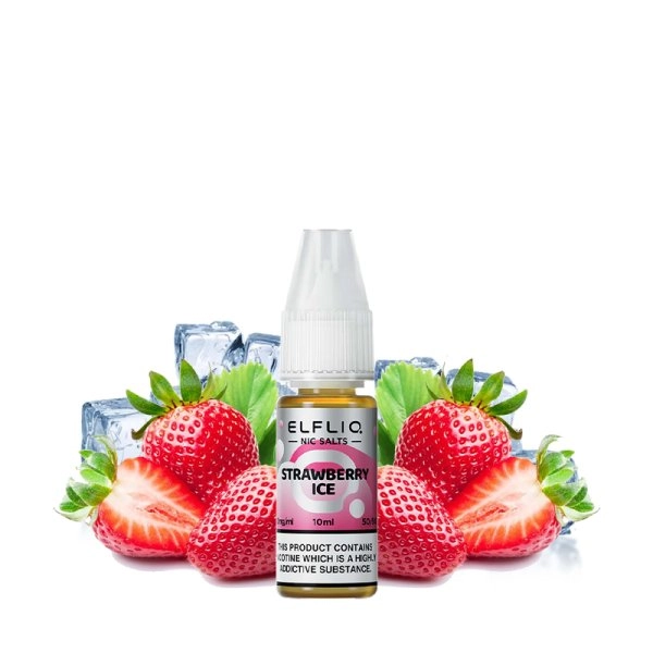 Elfliq by Elf Bar - Strawberry Ice Nic Salt 10ml 20mg