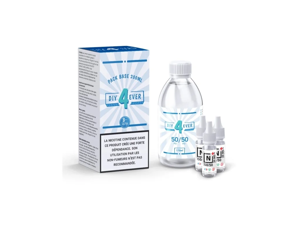 Nikotinos Alapfolyadék - DIY4EVER 200 ml 50PG / 50VG – 3 mg 