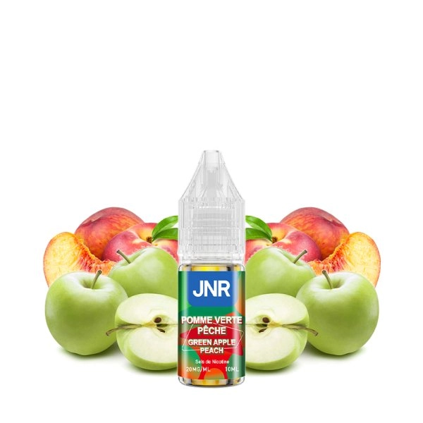 JNR Green Apple Peach Nic Salt 20 mg 10 ml