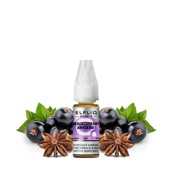 Elfliq by Elf Bar - Blackcurrant Aniseed Nic Salt 10ml 20mg